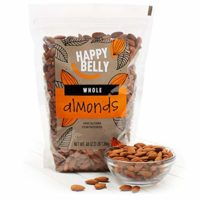 Amazon Brand - Happy Belly Whole Raw Almonds, 48 Ounce