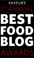 Savuer's 1st Annual Best Food Blog Awards badge