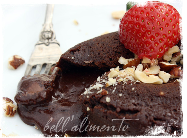 Chocolate Nutella Molten Lava Cake  