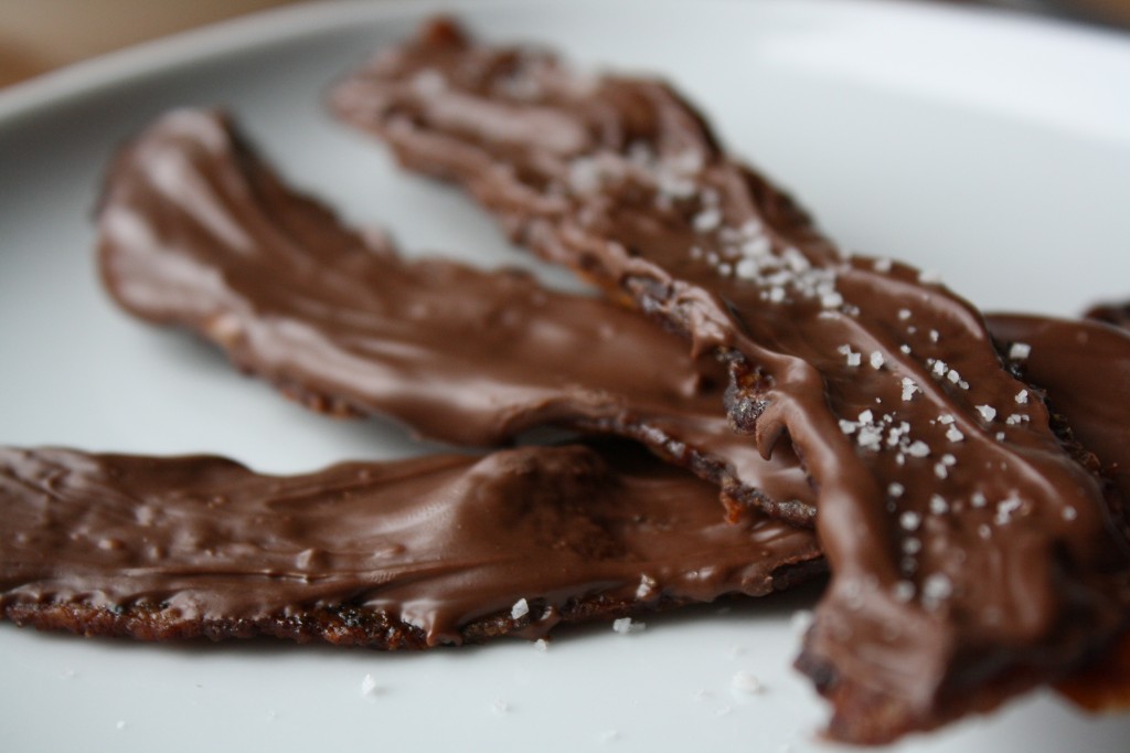 Sweet and Spicy Nutella Coated Bacon
