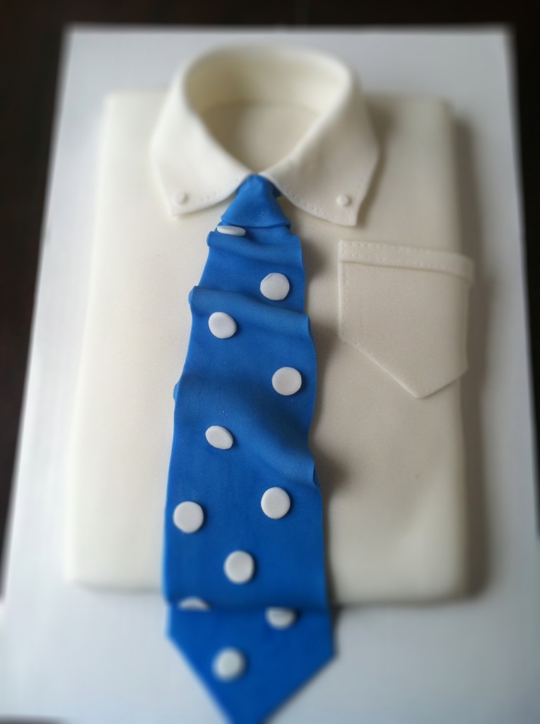 Sexy shirt and tie cake