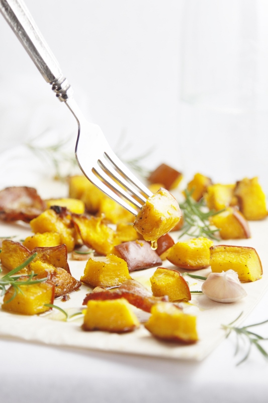 Roasted Pumpkin with Pancetta and Rosemary