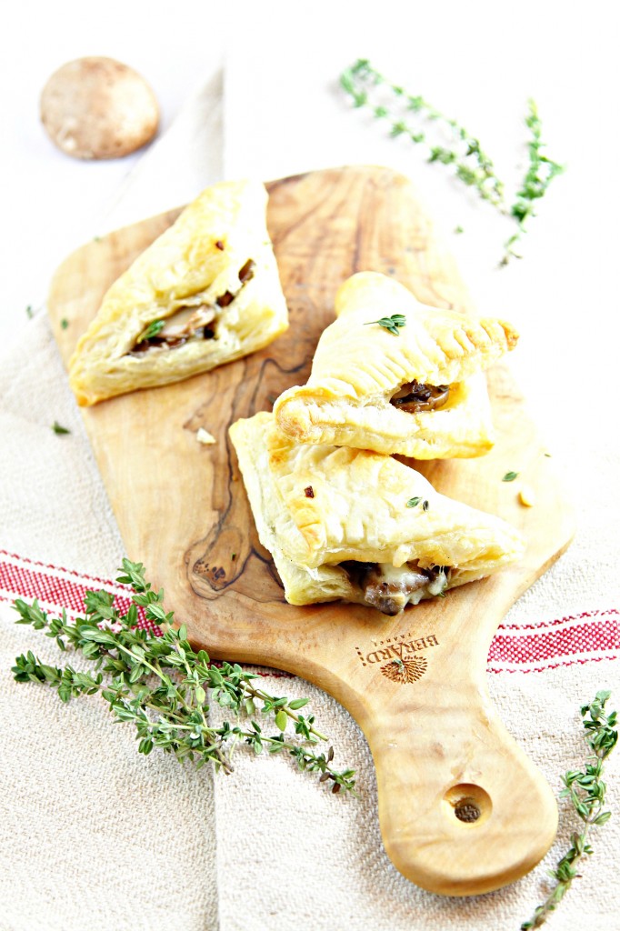 Sauteed Mushroom and Brie Puff Pastry Bites