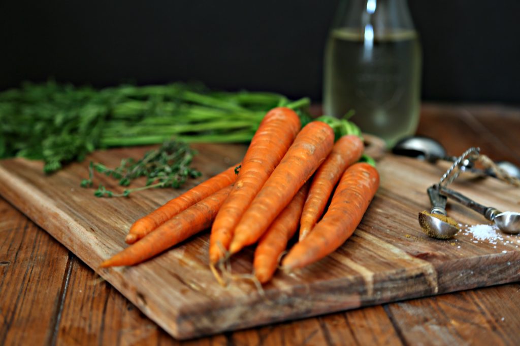White Wine Braised Carrots
