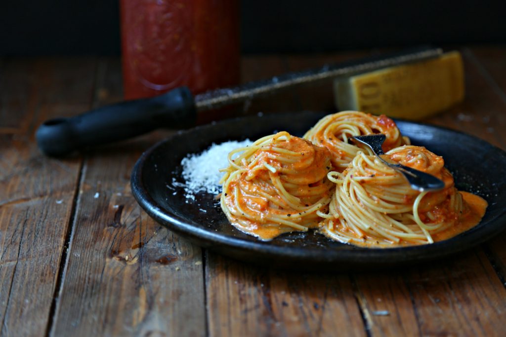 Spaghetti with Vodka Sauce