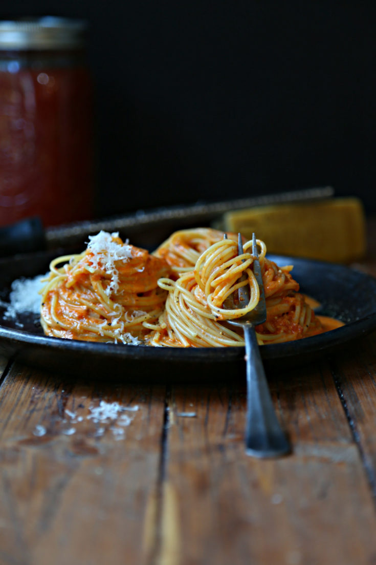 Spaghetti with Vodka Sauce
