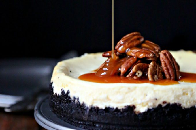 Instant Pot Turtle Cheesecake #cheesecake #instantpot #instantpotrecipes #desserts #turtlecheesecake