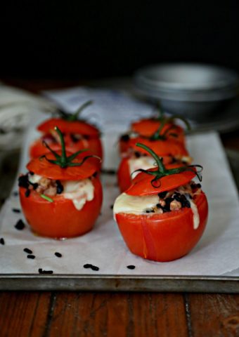 Tomato Tuna Melt #tuna #tunamelt #glutenfree #lowcarb #tomatoes