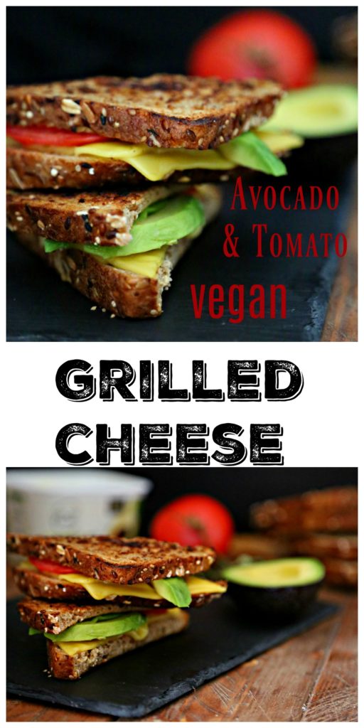 Avocado and Tomato Vegan Grilled Cheese