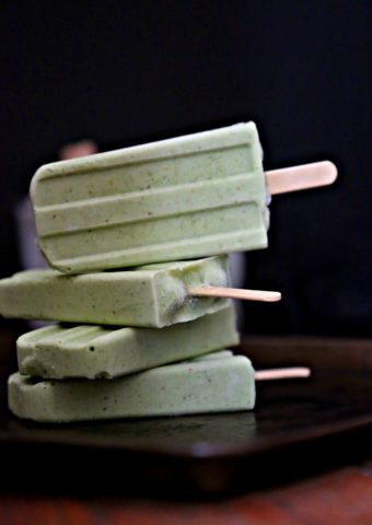 Stack of Boozy Smoothie Popsicles