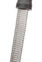 Microplane Zester Grater made in USA  stainless steel blade for zesting citrus and grating cheese - plastic handle - black