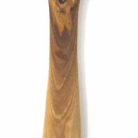 AramediA Wooden Cooking Utensil Olive Wood Risotto Spoon, Stir Spoon with Hole - Handmade and Hand Carved By Bethlehem Artisans near the birthplace of Jesus (12.5" x 2.5" x 0.3")