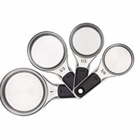 OXO 11132000 Good Grips Stainless Steel Measuring Cups with Magnetic Snaps