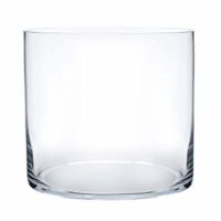 Royal Imports Flower Glass Vase Decorative Centerpiece for Home or Wedding Cylinder Shape, 4" Tall, 4" Opening, Clear